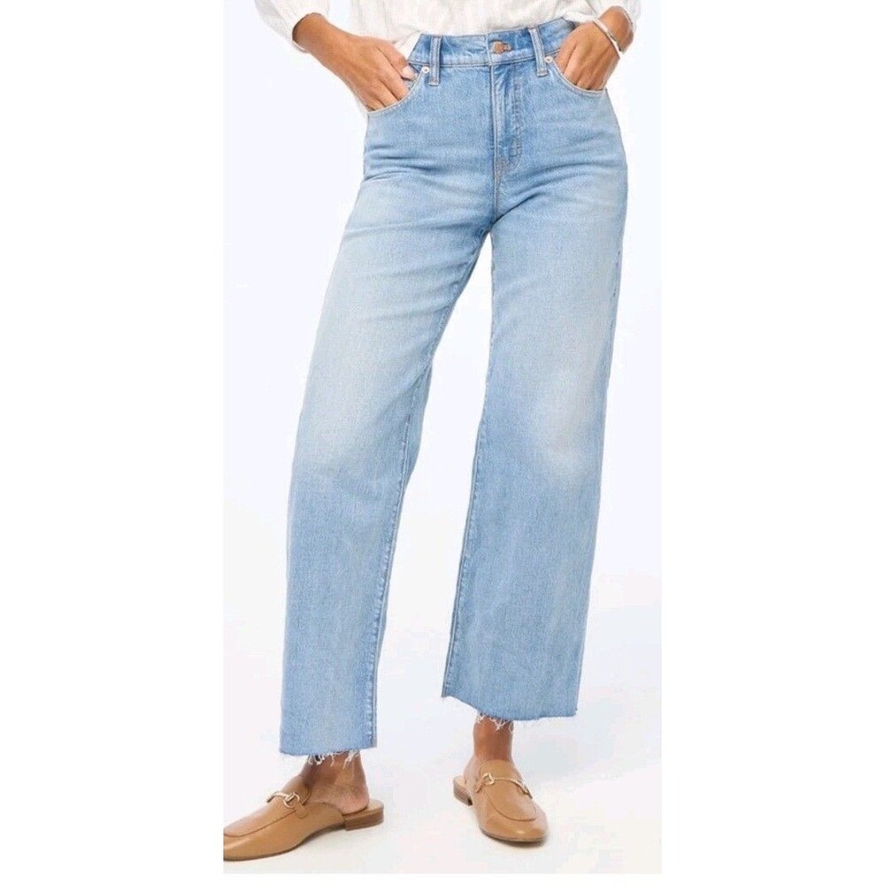 J. Crew Wide Leg Crop All Day Stretch Jeans NWT Sz 32